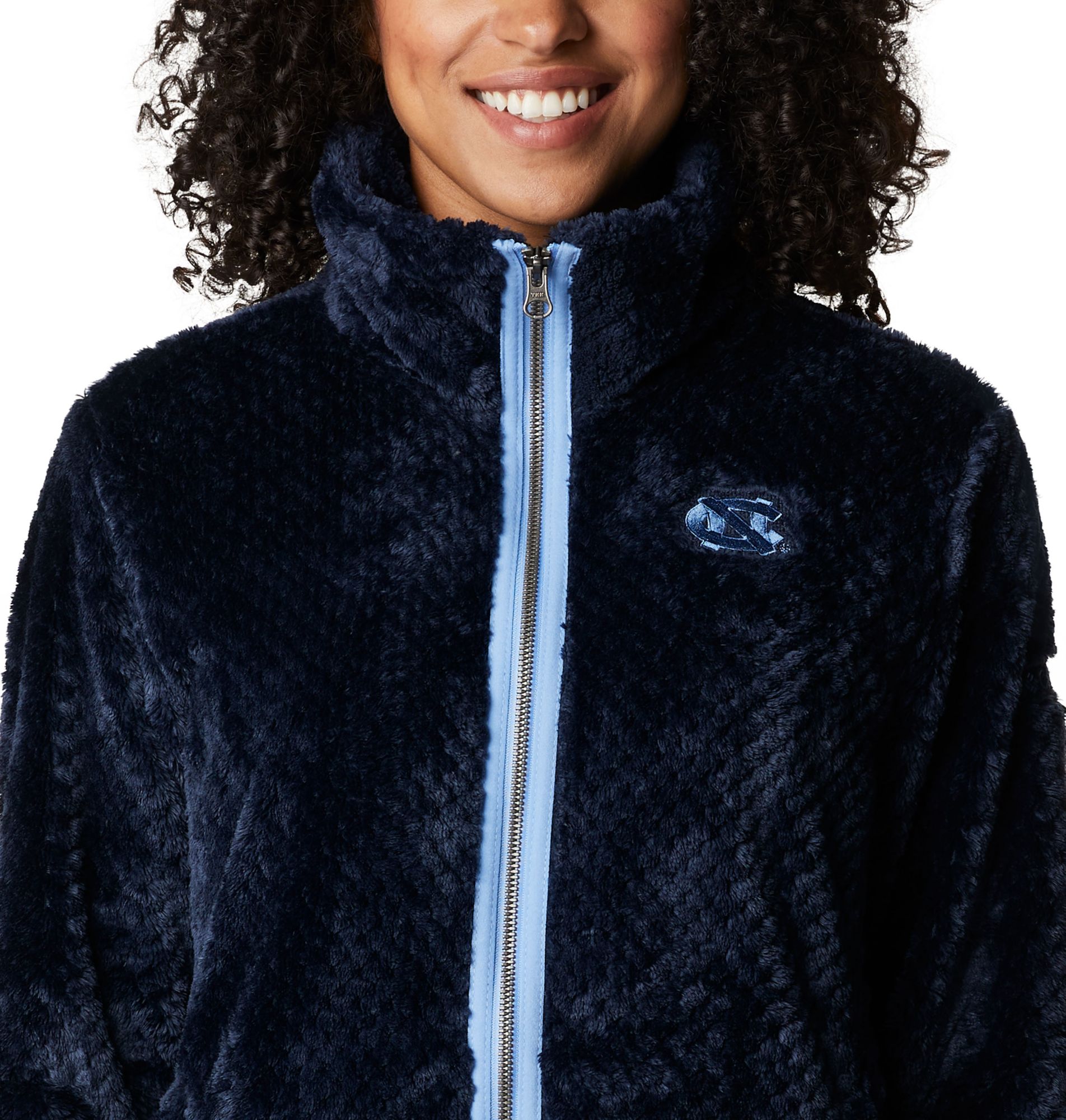 Columbia Women's North Carolina Tar Heels Navy Fire Side Sherpa Full-Zip Jacket product image
