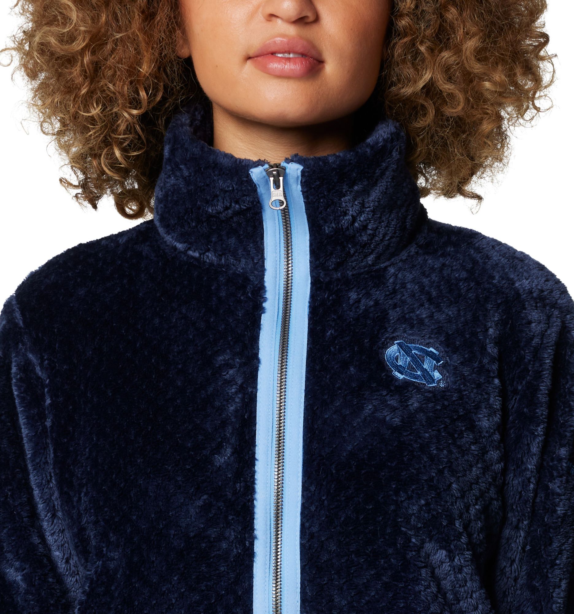 Columbia Women's North Carolina Tar Heels Collegiate Navy Fire Side Full-Zip Jacket product image