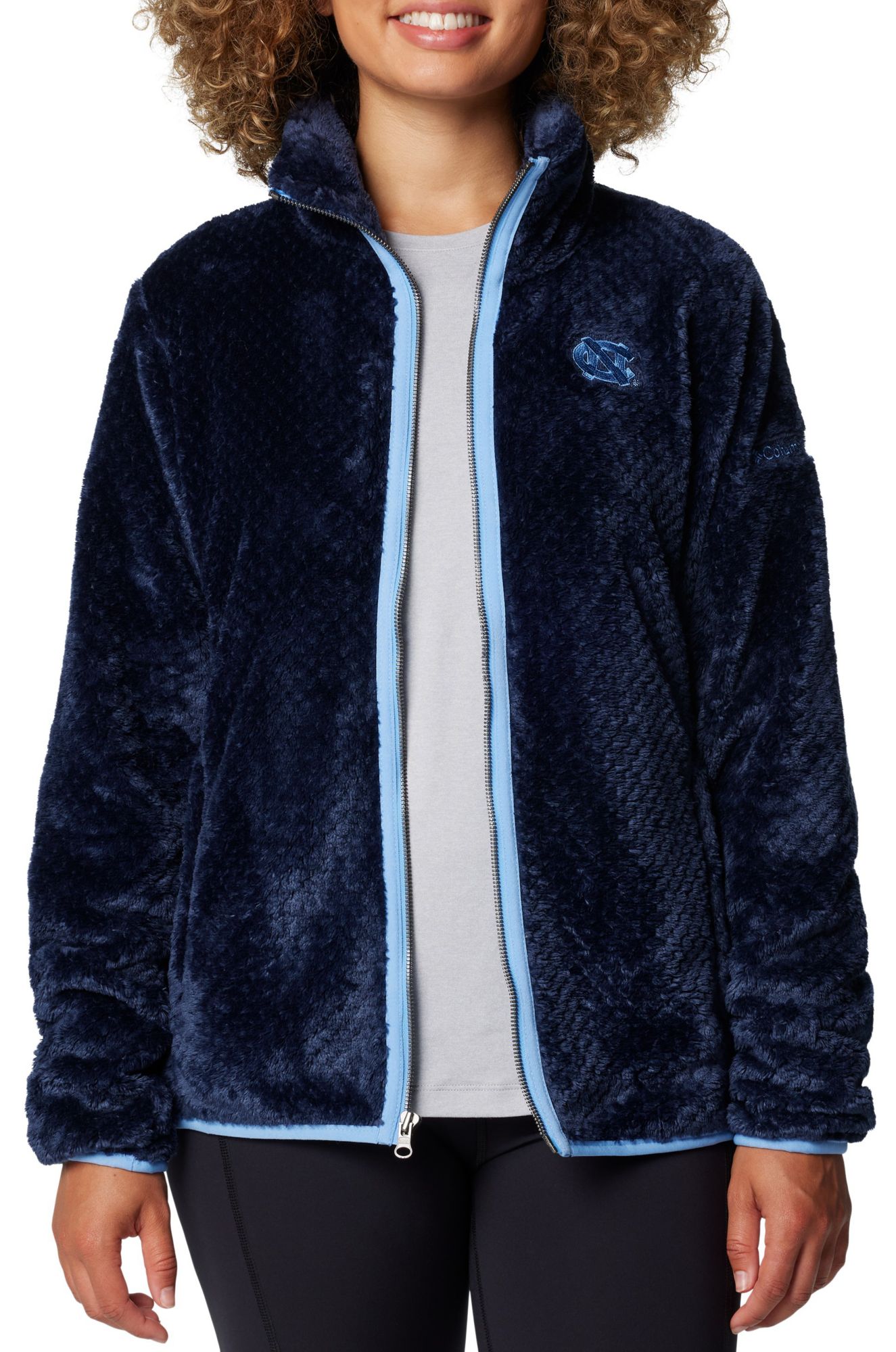 Columbia Women's North Carolina Tar Heels Collegiate Navy Fire Side Full-Zip Jacket product image