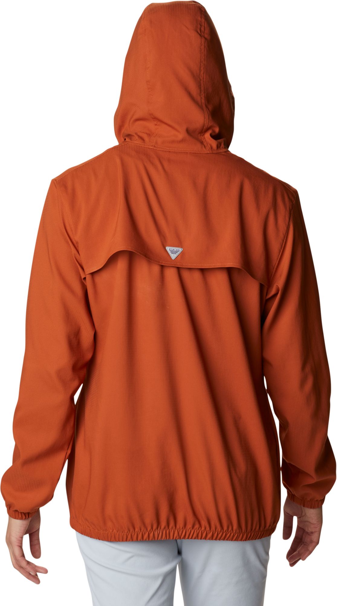 Columbia Women's Texas Longhorns Burnt Orange PFG Tamiami Quarter-Snap Long Sleeve Hooded Shirt product image
