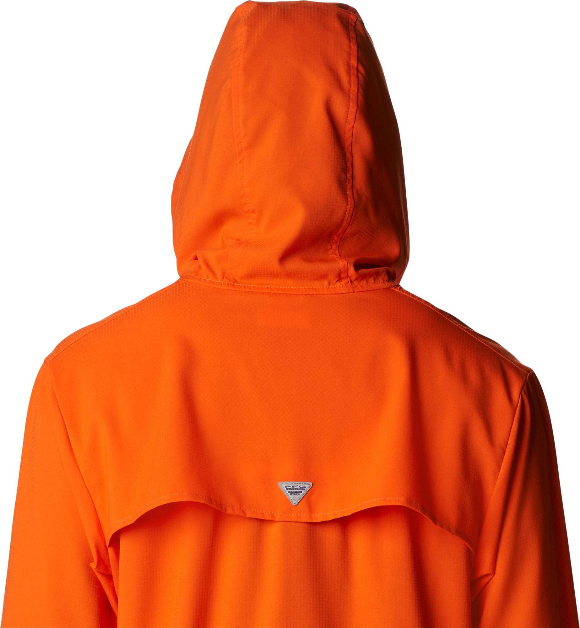 Columbia Women's Clemson Tigers Orange PFG Tamiami Quarter-Snap Long Sleeve Hooded Shirt product image