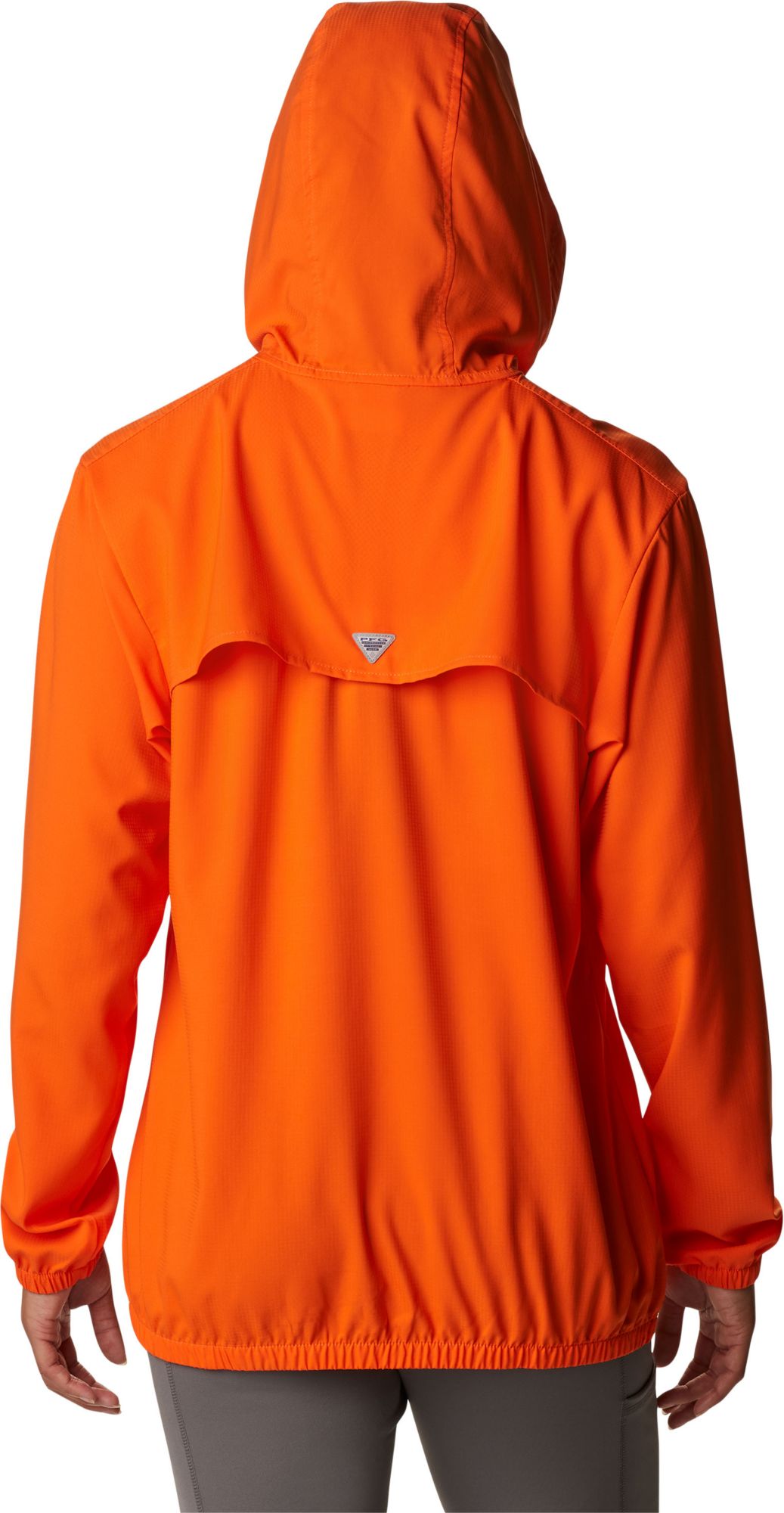 Columbia Women's Clemson Tigers Orange PFG Tamiami Quarter-Snap Long Sleeve Hooded Shirt product image