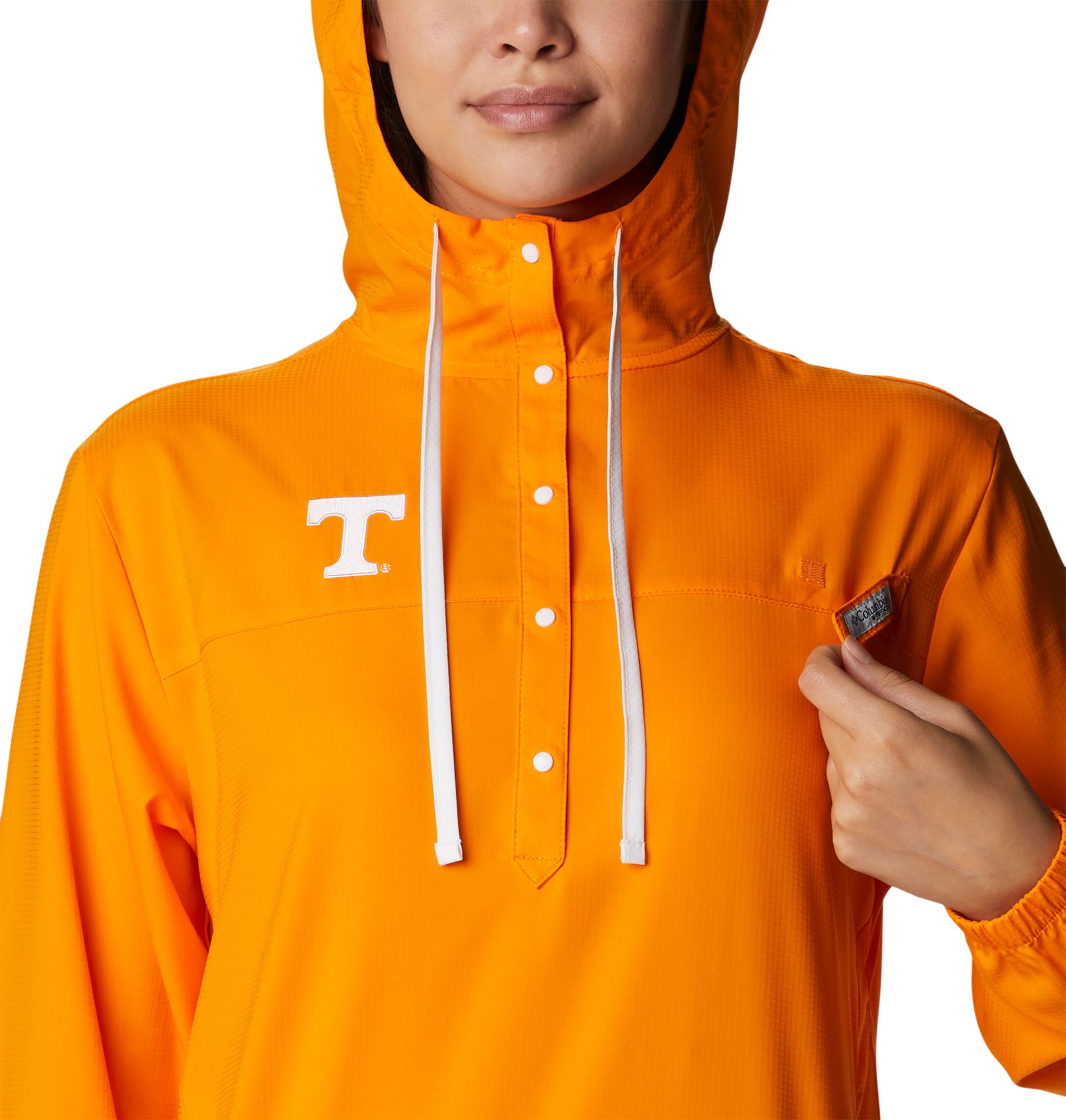 Columbia Women's Tennessee Volunteers Tennessee Orange PFG Tamiami Quarter-Snap Long Sleeve Hooded Shirt