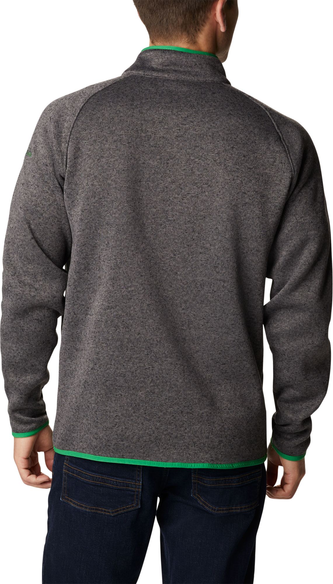 Columbia Men's Oregon Ducks Grey Canyon Point Half-Zip Pullover Fleece Jacket product image