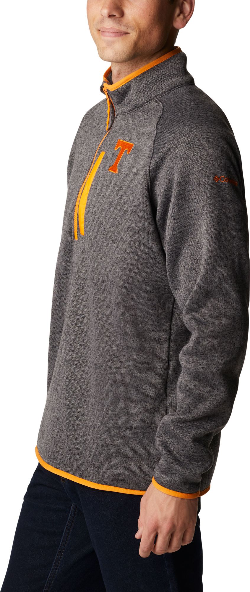Columbia Men's Tennessee Volunteers Grey Canyon Point Half-Zip Pullover Fleece Jacket product image