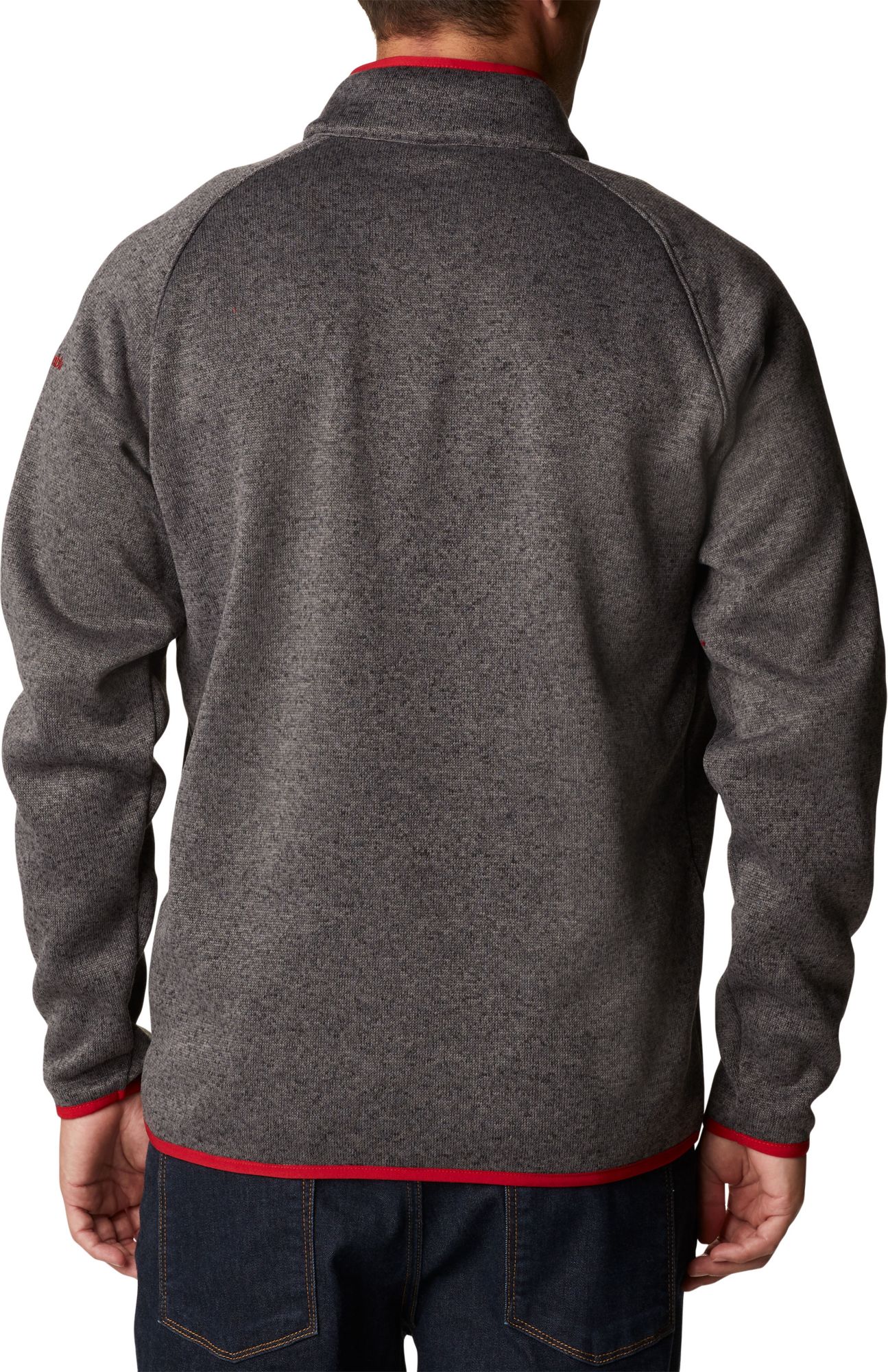 Columbia Men's Ohio State Buckeyes Grey Canyon Point Half-Zip Pullover Fleece Jacket product image