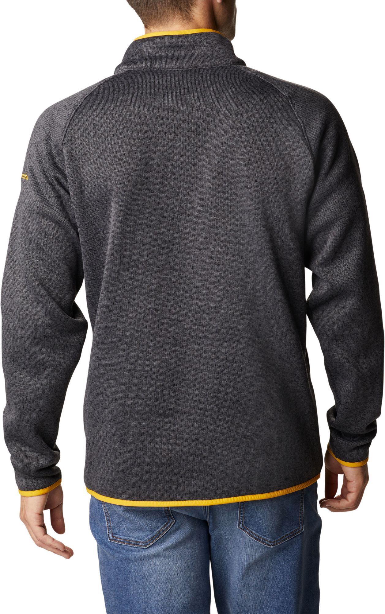 Columbia Men's Iowa Hawkeyes Black Canyon Point Half-Zip Pullover Fleece Jacket product image