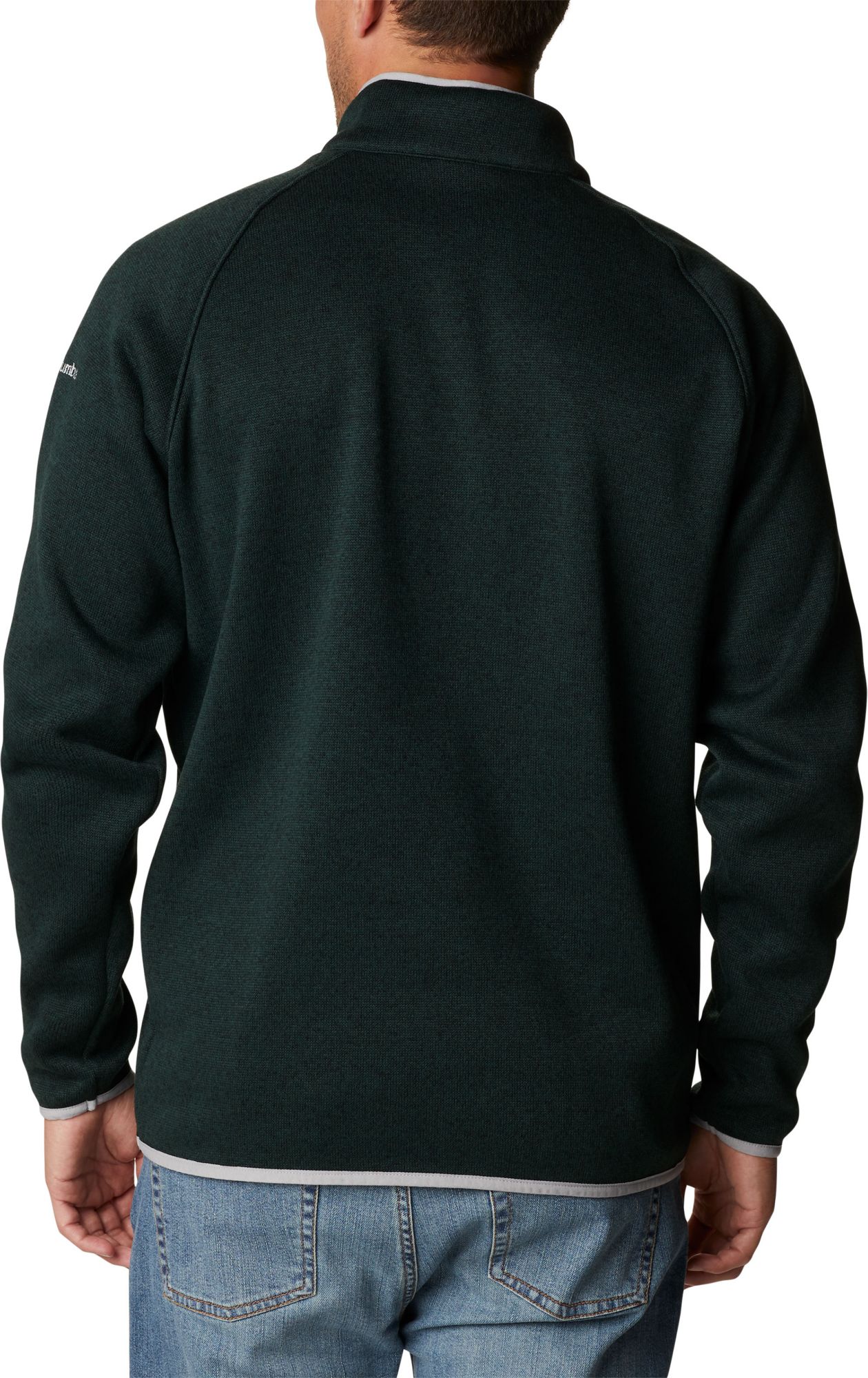 Columbia Men's Michigan State Spartans Green Canyon Point Half-Zip Pullover Fleece Jacket product image