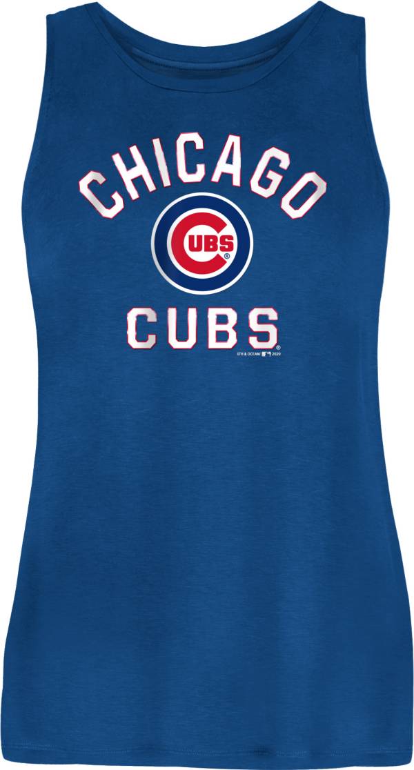 New Era Women's Chicago Cubs Blue Rayon Spandex Tank Top