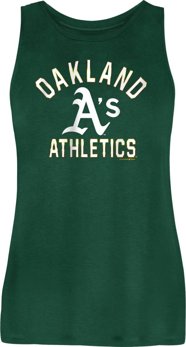 New Era Women's Oakland Athletics Green Rayon Spandex Tank Top