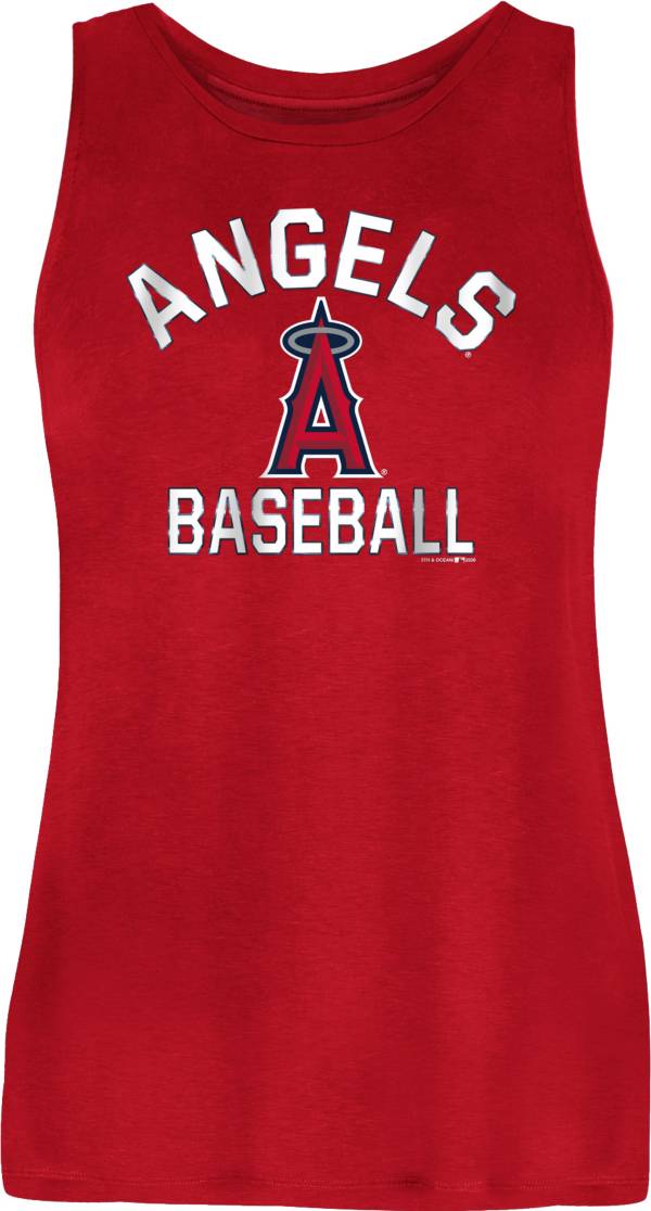 New Era Women's Los Angeles Angels Red Rayon Spandex Tank Top