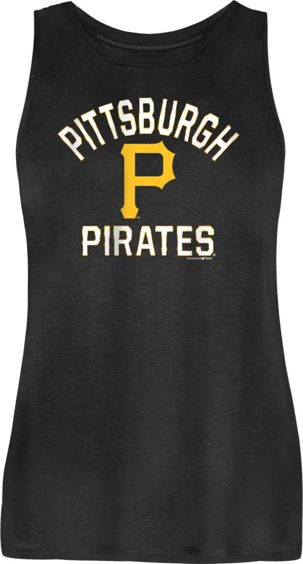 New Era Women's Pittsburgh Pirates Black Rayon Spandex Tank Top