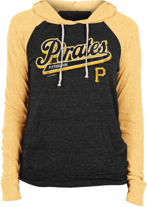 New Era Women's Pittsburgh Pirates Black Tri-Blend Pullover Hoodie