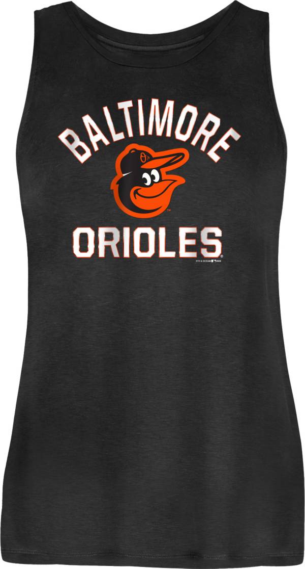 New Era Women's Baltimore Orioles Black Rayon Spandex Tank Top