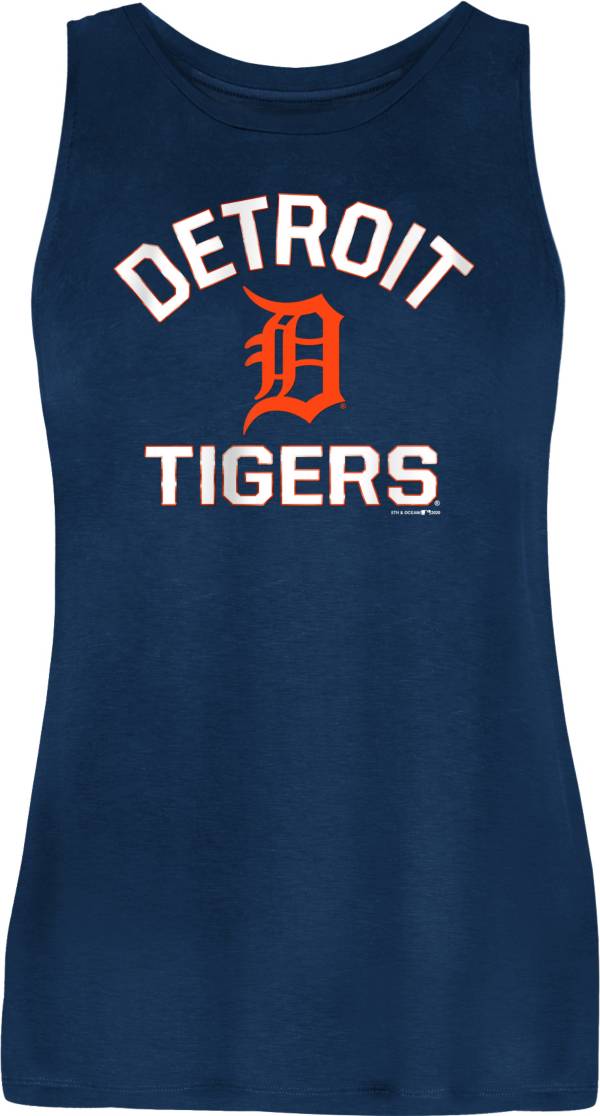 New Era Women's Detroit Tigers Navy Rayon Spandex Tank Top