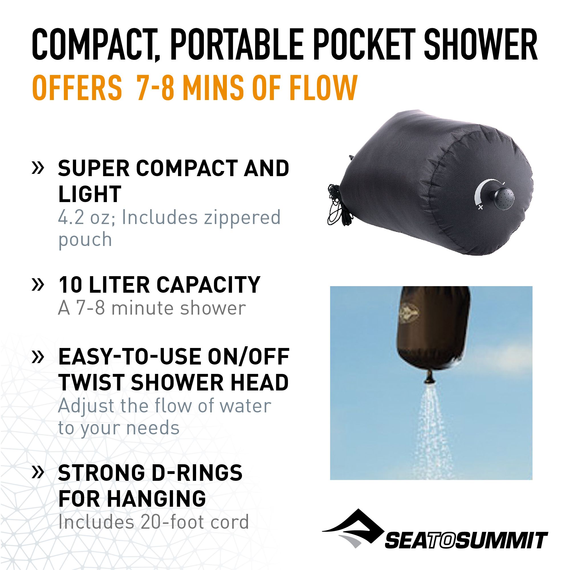 Sea To Summit 10L Pocket Shower product image