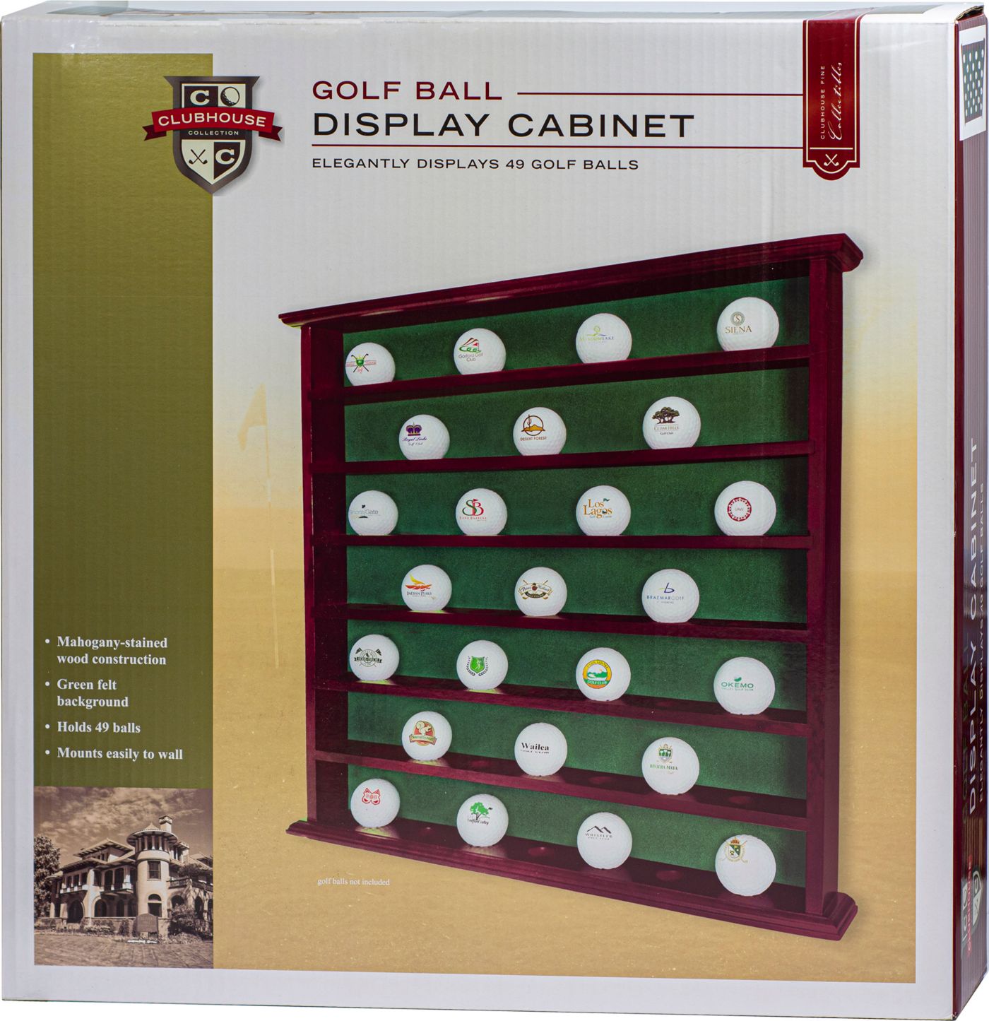 2024 Golf Gifts & Gallery Golf Ball Display Cabinet