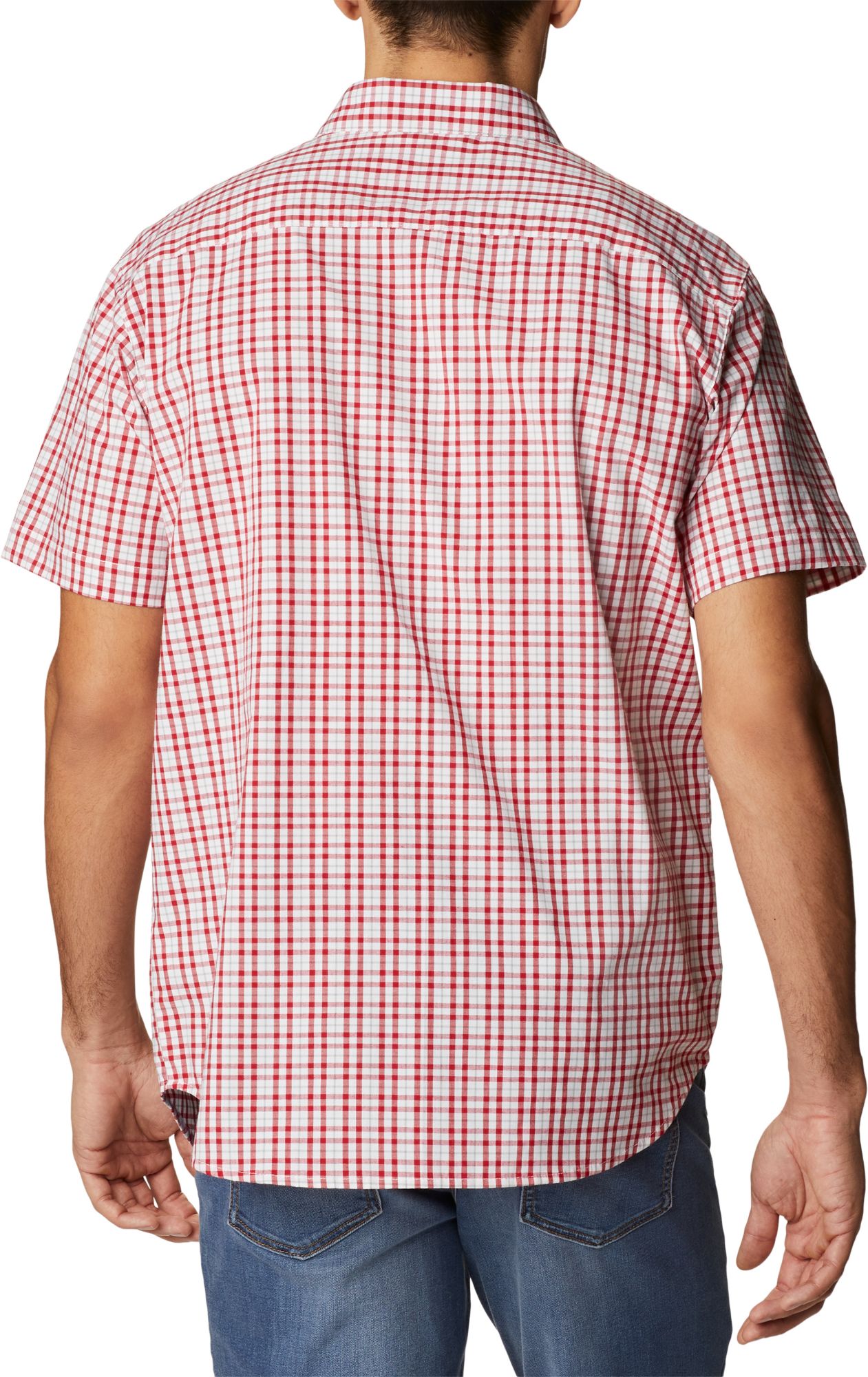 Columbia Men's Ohio State Buckeyes Scarlet Rapid Rivers Button Down Shirt product image