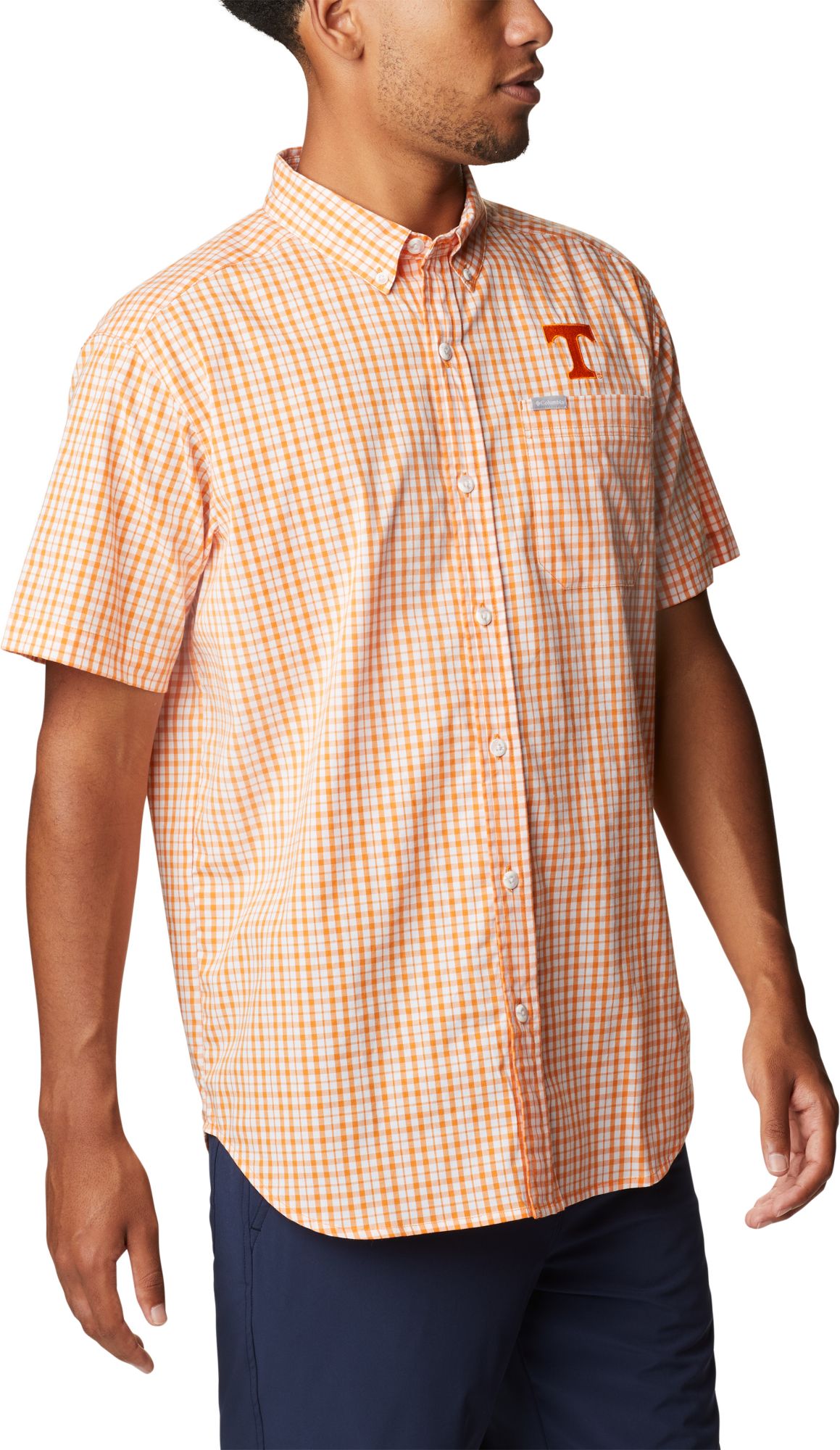 Columbia Men's Tennessee Volunteers Tennessee Orange Rapid Rivers Button Down Shirt product image