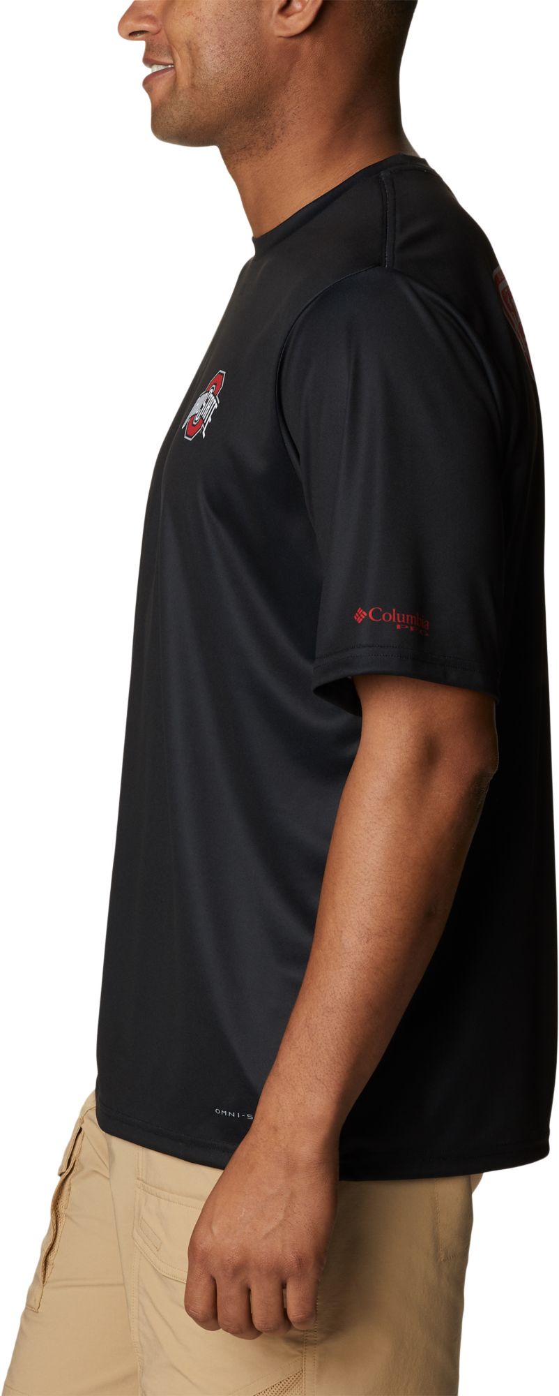 Columbia Men's Ohio State Buckeyes Black Terminal Tackle Shirt product image