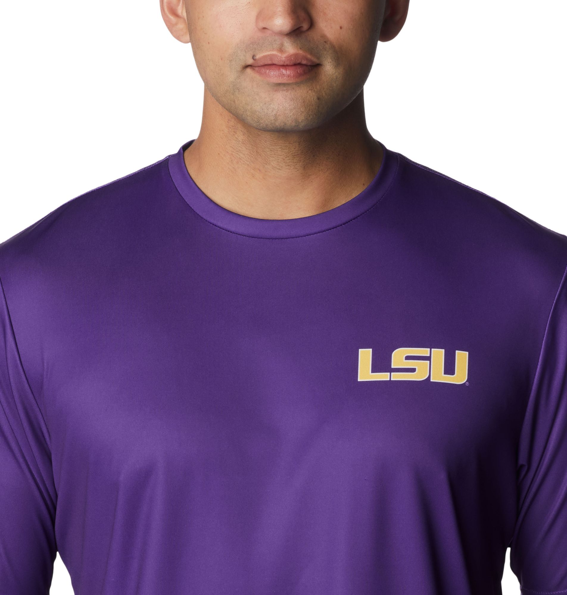 Columbia Men's LSU Tigers Purple Terminal Tackle T-Shirt product image
