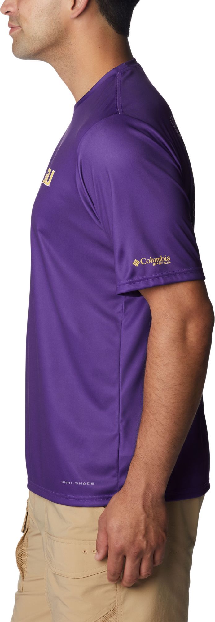 Columbia Men's LSU Tigers Purple Terminal Tackle T-Shirt product image