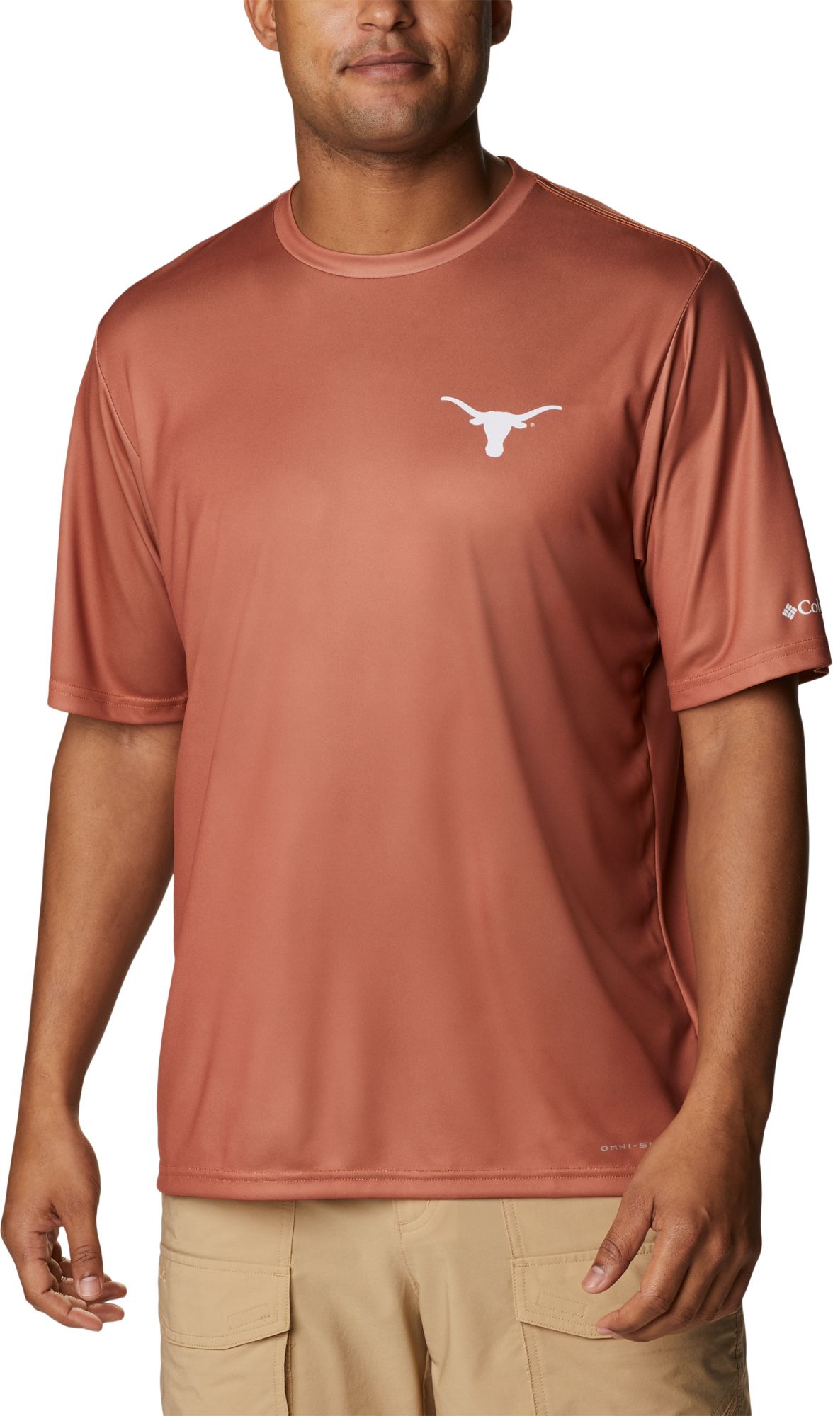 Columbia Men's Texas Longhorns Orange Terminal Tackle Shirt product image