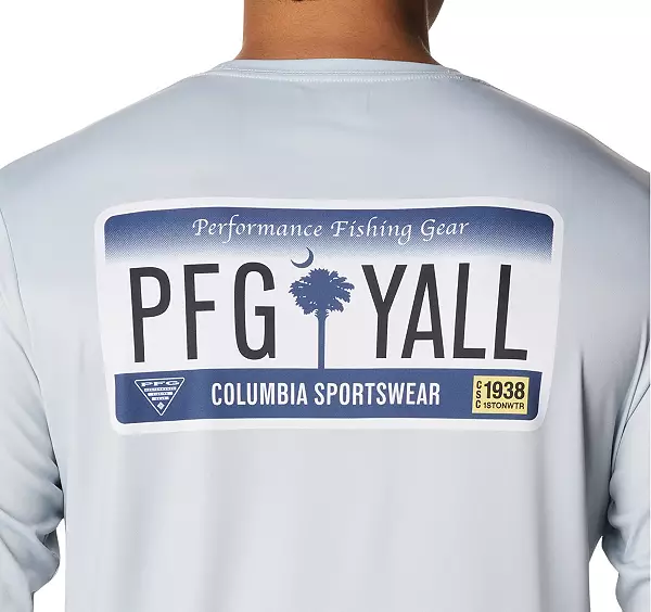 Columbia Men's Terminal Tackle PFG License Plate Short Sleeve Shirt