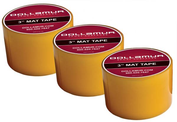 Dollamur 3” Clear Vinyl Mat Tape 3 Pack