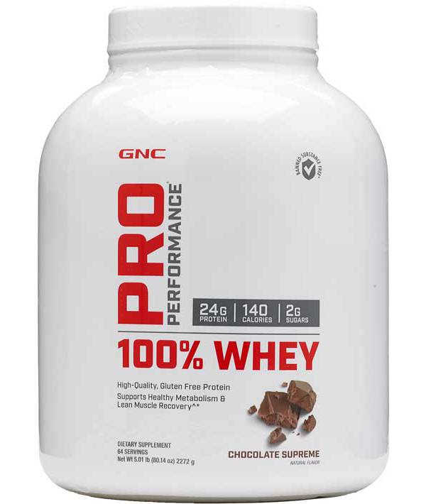 GNC Pro Performance 100% Whey Protein Chocolate Supreme 64 Servings