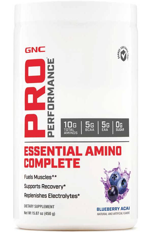 GNC Pro Performance Essential Amino Complete Blueberry Acai 30 Servings