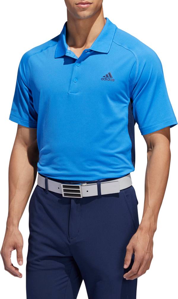 navy adidas golf polo