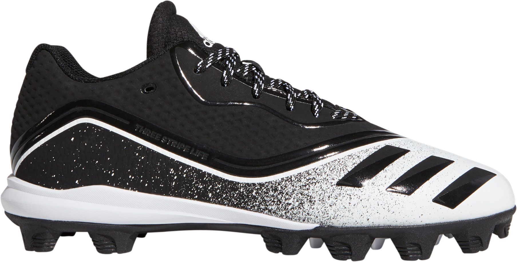 adidas cleats black and white