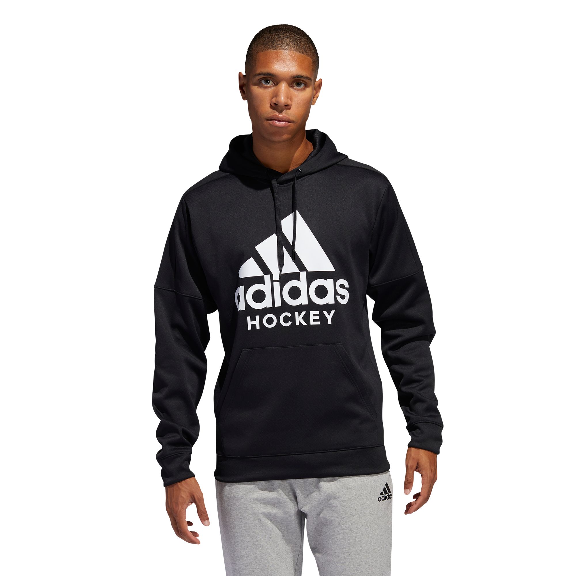 adidas hockey logo hoodie