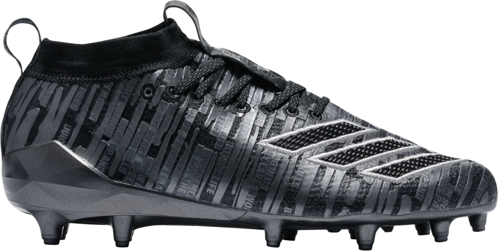 adidas adizero football cleats all black