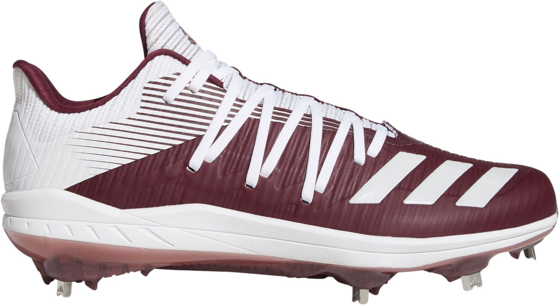 maroon baseball cleats