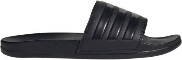 Adidas cloudfoam slides men's hot sale black