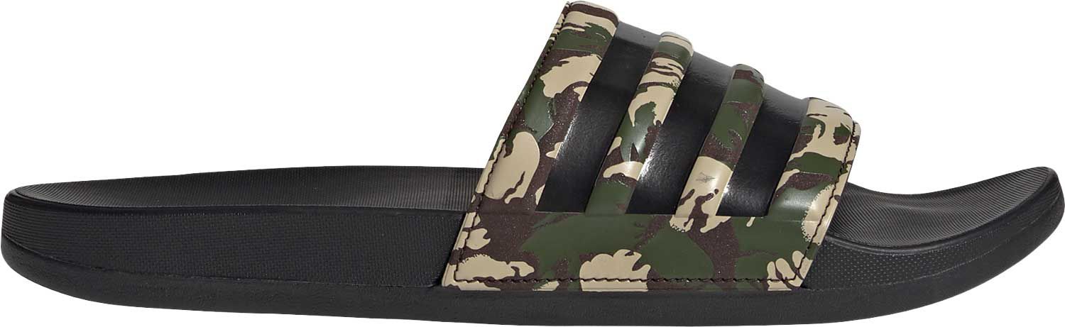 camo adidas slides