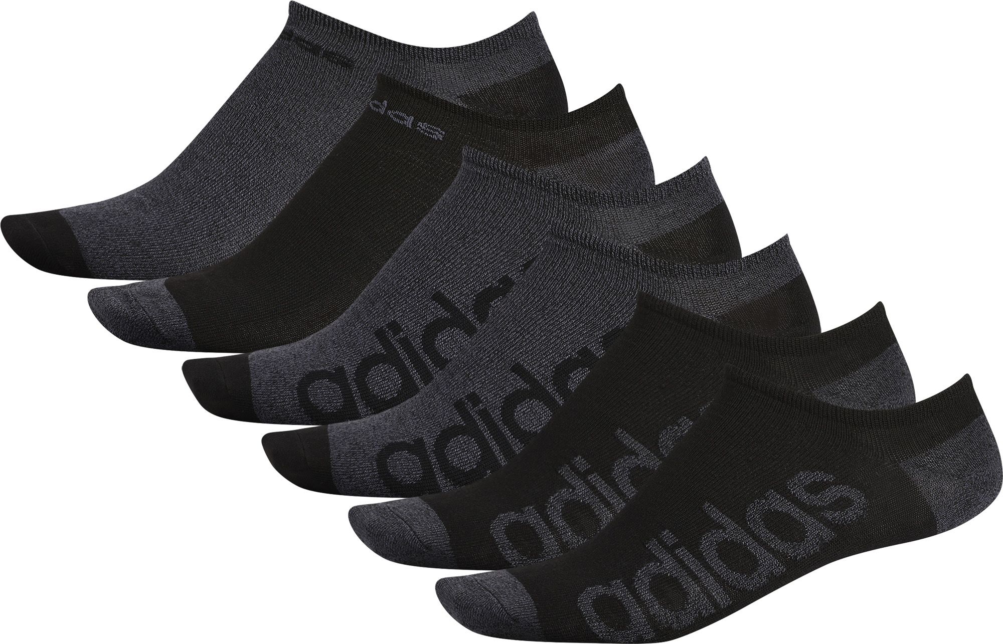adidas men's 6 pack superlite no show socks