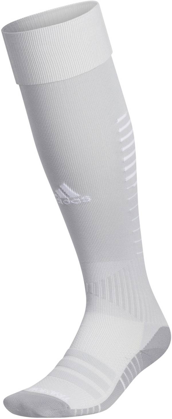 adidas Team Speed 4 Soccer Over-the-Calf Socks - Grey, Unisex Soccer