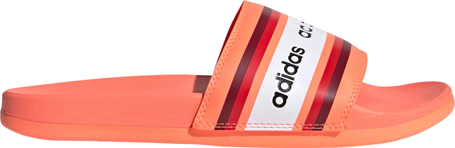 adidas adilette comfort slides women's rose gold