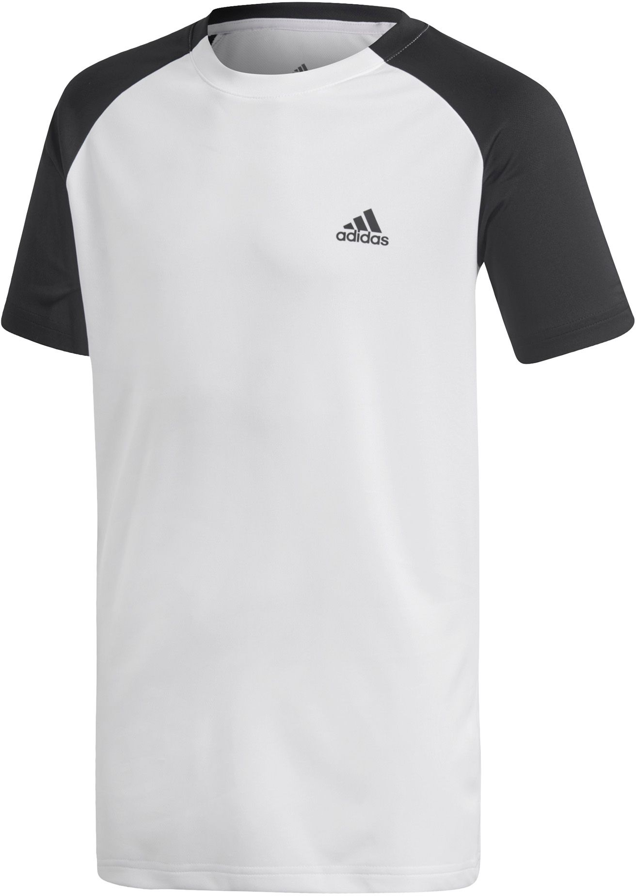 boys white adidas t shirt