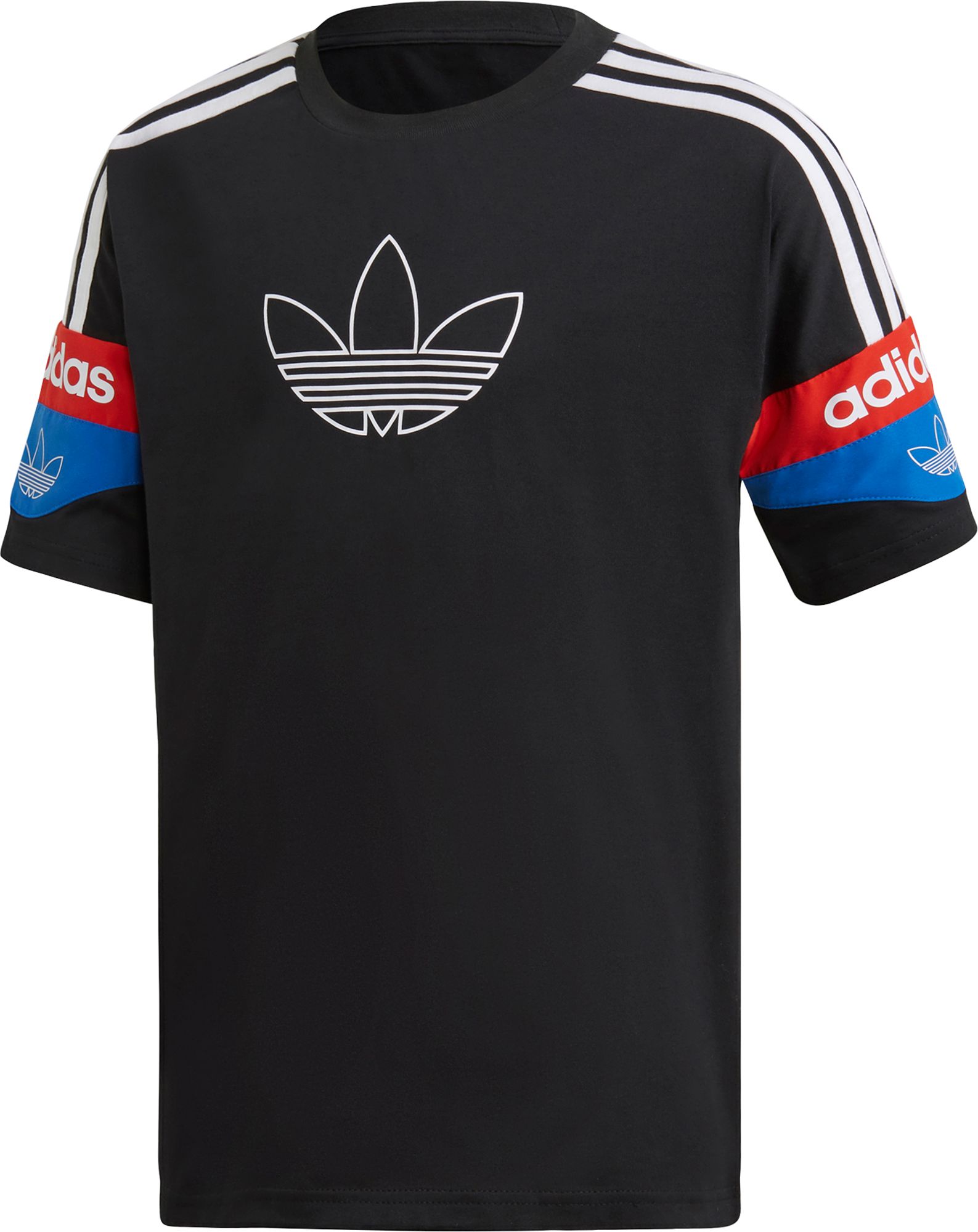 boys red adidas shirt