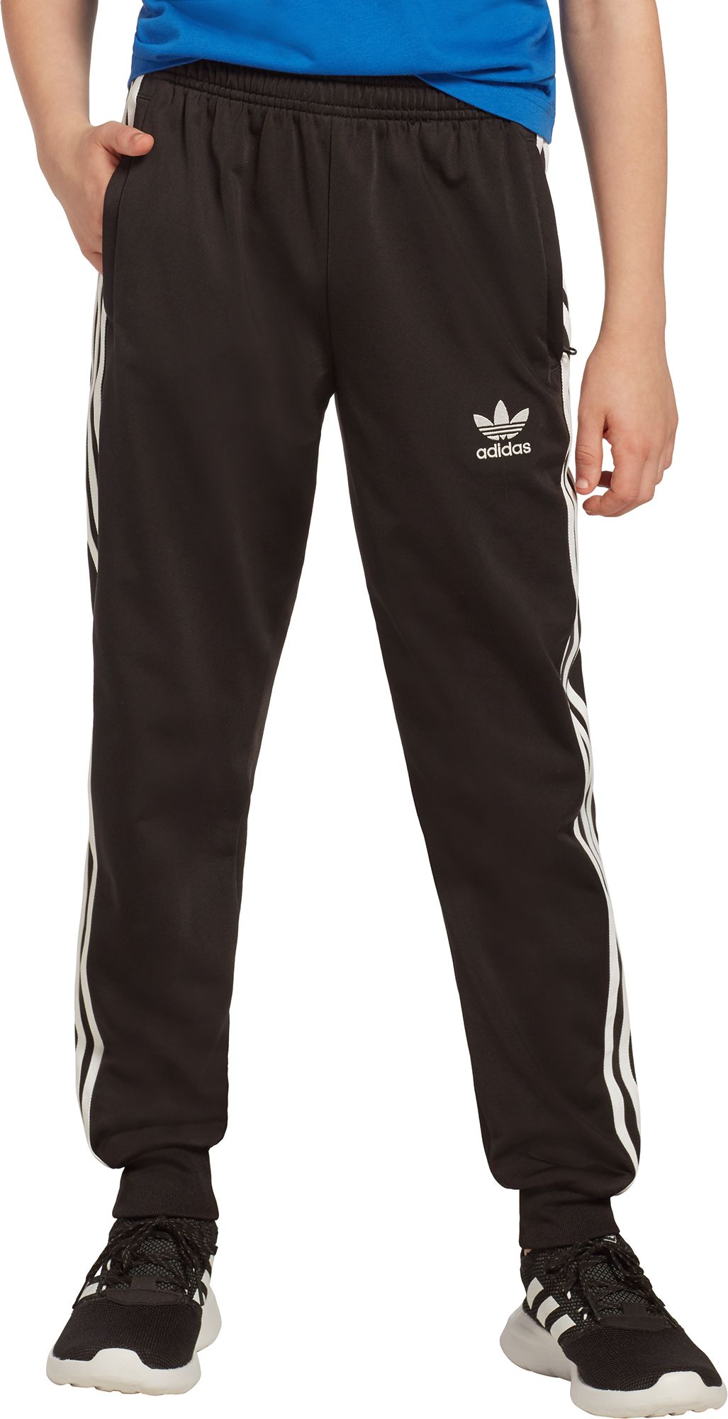 boys black adidas pants