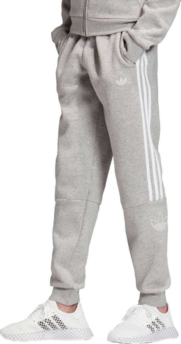 adidas fleece joggers grey