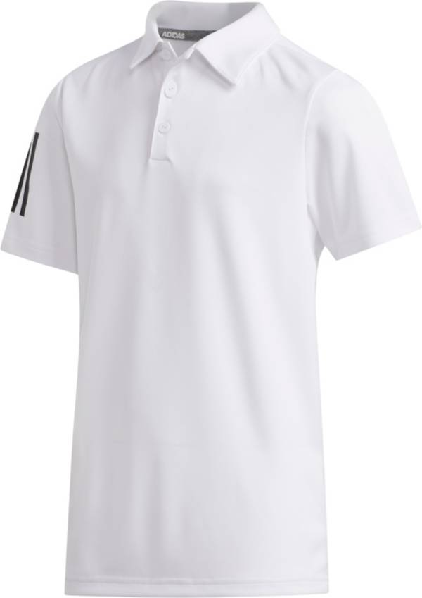 adidas Boys' ThreeStripe Golf Polo Golf Galaxy