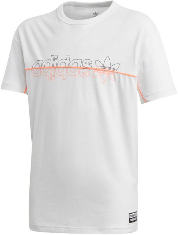 adidas Originals Girls' Split Logo Graphic T-Shirt