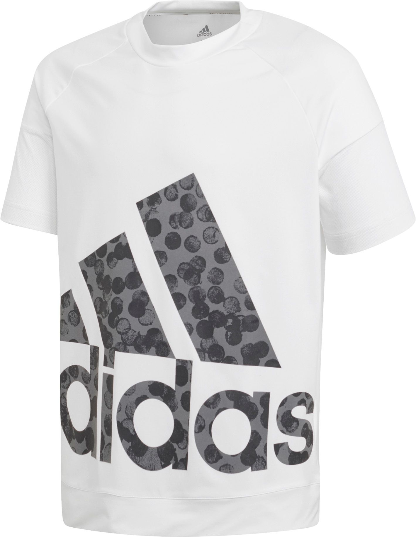 girls white adidas t shirt