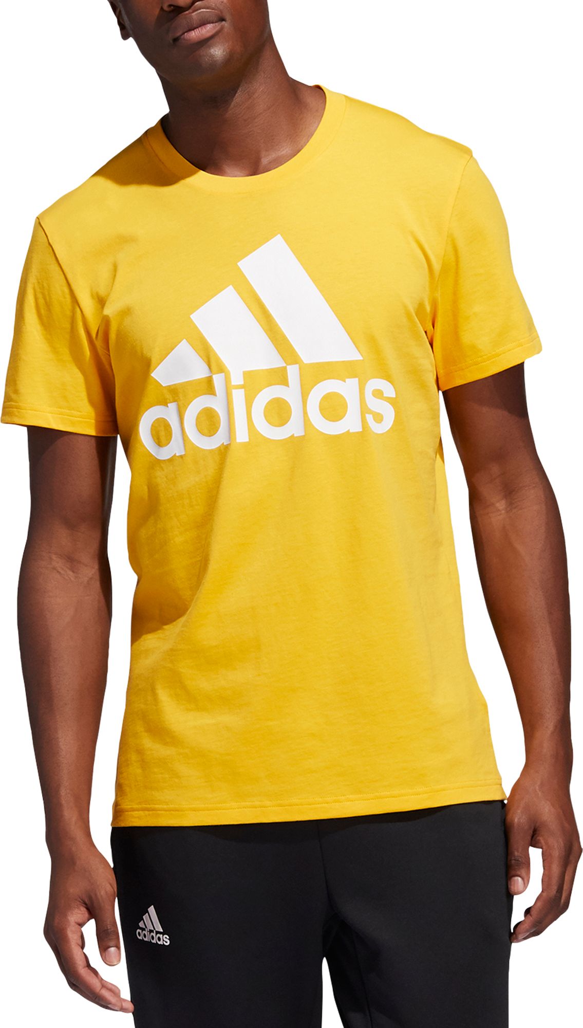 gold adidas shirt