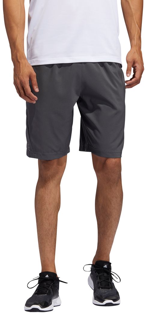 adidas men's axis 20 woven heathered training shorts